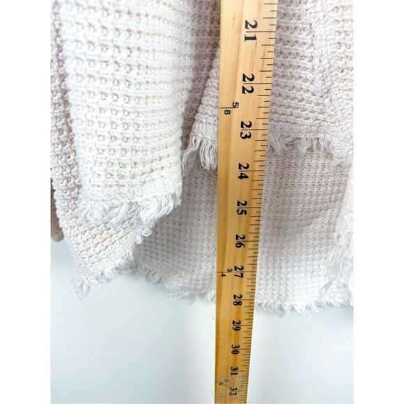 Free People Moonshine Cold Shoulder V-Neck Sweater in Beige / Cream Size XS - Picture 9 of 12